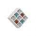 Nicho Porta Toalhas 09 Lugares 40x40cm Branco G01 - Gran Belo