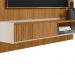 Painel Decorativo Dominique Ripado MDP e MDF TV até 65 Polegadas Nature/Off White G77 - Gran Belo