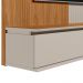 Painel Decorativo Home MDP/MDF TV até 65 Polegadas Porta Frontier Nature/Off White G77 - Gran Belo