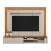 Painel Decorativo Lamar MDP TV até 65 Polegadas Prateleira  e Porta Nature/Off White G77 - Gran Belo