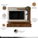 Painel Decorativo Otawa MDP/MDF Porta Ripada TV até 60 Polegadas Freijó/Off White G77 - Gran Belo
