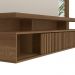 Painel Decorativo Otawa MDP/MDF Porta Ripada TV até 60 Polegadas Freijó/Off White G77 - Gran Belo