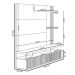 Painel Decorativo Otawa MDP/MDF Porta Ripada TV até 60 Polegadas Nature/Off White G77 - Gran Belo