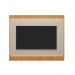 Painel Decorativo Singapura MDP/MDF TV até 70 Polegadas Ripado 1.8 Tauari/Off White G77 - Gran Belo