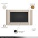 Painel Decorativo Switch MDP/MDF TV até 75 Polegadas com Fita LED Off White G77 - Gran Belo
