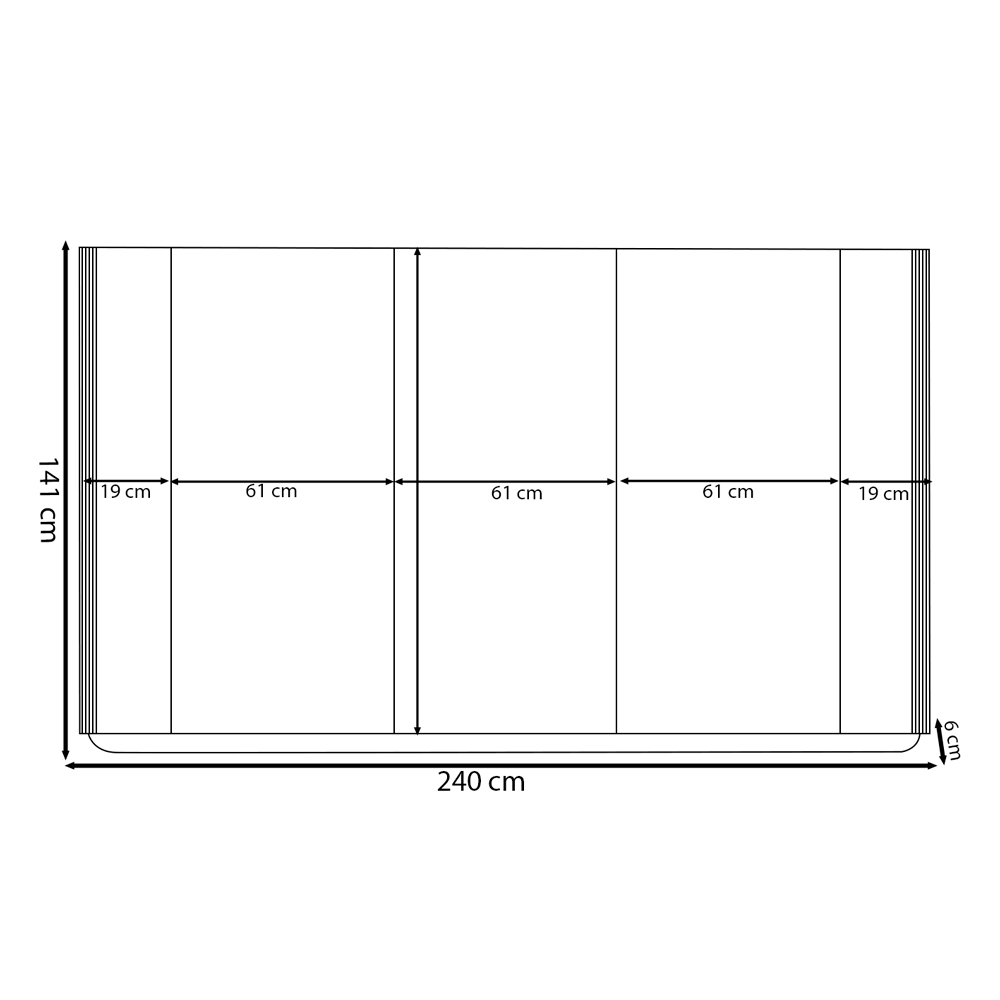 Painel Decorativo Switch MDP/MDF TV até 75 Polegadas com Fita LED Off White G77 - Gran Belo
