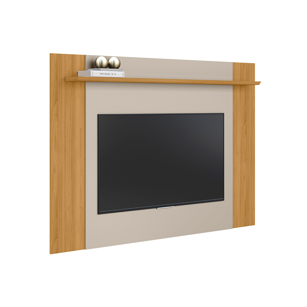 Painel Extensível Tremonti TV até 55 Polegadas Prateleira Tauari/Off White G77 - Gran Belo