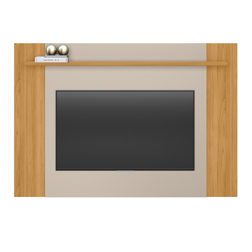Painel Extensível Tremonti TV até 55 Polegadas Prateleira Tauari/Off White G77 - Gran Belo