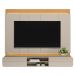 Painel Home Decorativo Zendaya MDP/MDF TV até 75 Polegadas Portas Tauari/Off White G77 - Gran Belo