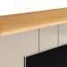 Painel Home Decorativo Zendaya MDP/MDF TV até 75 Polegadas Portas Tauari/Off White G77 - Gran Belo