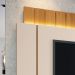 Painel Home Suspenso 1.8 para TV até 55" Sala de Estar Shawn Off White/Cinamomo G26 - Gran Belo