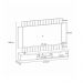 Painel Home Suspenso 2.2 para TV até 70 Illusion MDP/MDF com Fita LED Shawn Preto/Castanho G26 - Gran Belo