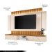 Painel Home Suspenso 2.2 para TV até 70" Sala de Estar Shawn Off White/Cinamomo G26 - Gran Belo
