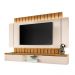 Painel Home Suspenso 2.2 para TV até 70" Sala de Estar Shawn Off White/Cinamomo G26 - Gran Belo
