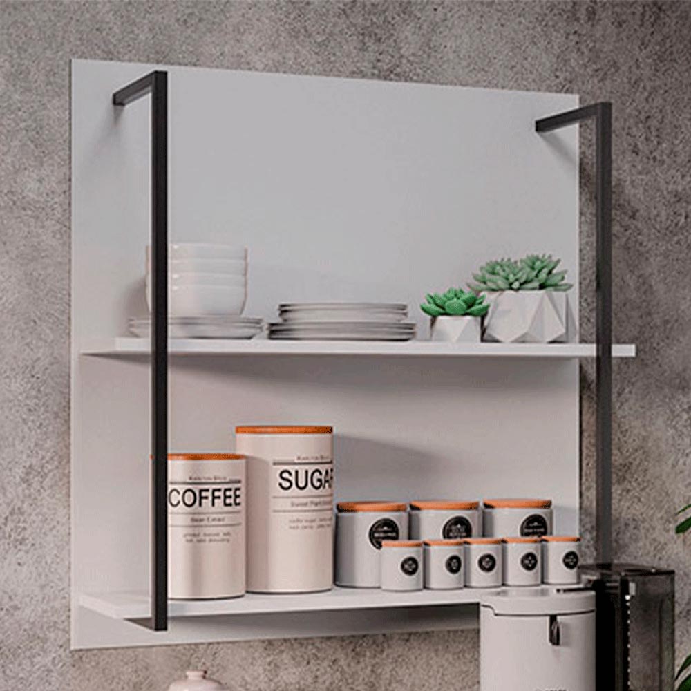 Painel Organizador com Solesi 2 Prateleiras Branco G96 - Gran Belo