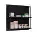 Painel Organizador com Solesi 2 Prateleiras Preto G96 - Gran Belo