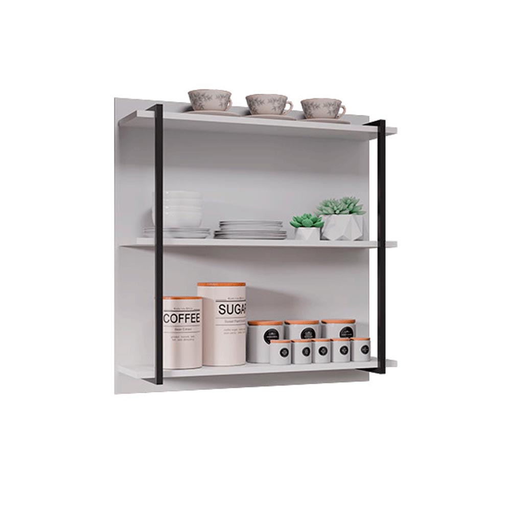 Painel Organizador com Solesi 3 Prateleiras Branco G96 - Gran Belo