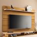 Painel Suspenso Decorativo 1.8 TV até 70 Polegadas Kirby Cinamomo/Off White G26 - Gran Belo