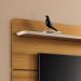 Painel Suspenso Decorativo 1.8 TV até 70 Polegadas Kirby Cinamomo/Off White G26 - Gran Belo