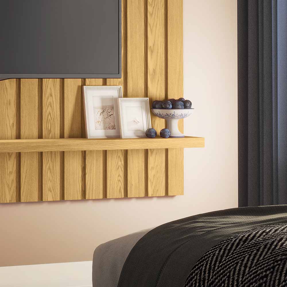 Painel Suspenso Decorativo Luogo 1.6 Ripado Carvalho G26 - Gran Belo