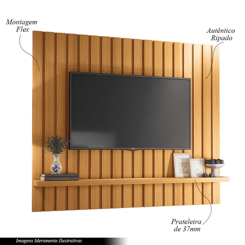Painel Suspenso Decorativo Luogo 1.6 Ripado Cinamomo G26 - Gran Belo