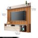 Painel Suspenso Decorativo Stesso Ripado pata TV até 55" Cinamomo/Off White G26 - Gran Belo