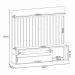 Painel Suspenso Decorativo Stesso Ripado pata TV até 55" Cinamomo/Off White G26 - Gran Belo