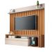 Painel Suspenso Decorativo Stesso Ripado pata TV até 55" Cinamomo/Off White G26 - Gran Belo