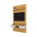 Painel Suspenso Ripado Seko TV 55" Portas Basculantes Borda Chanfrada Cedro/Bali G18 - Gran Belo