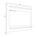 Painel para TVs até 50 Linden MDP/BP com 2 Prateleiras Branco G96 - Gran Belo