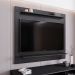 Painel para TVs até 50 Linden MDP/BP com 2 Prateleiras Preto G96 - Gran Belo