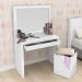 Penteadeira para Quarto Decorativa PE2000 MPD Branco G69 - Gran Belo