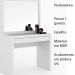 Penteadeira para Quarto Decorativa PE2000 MPD Branco G69 - Gran Belo