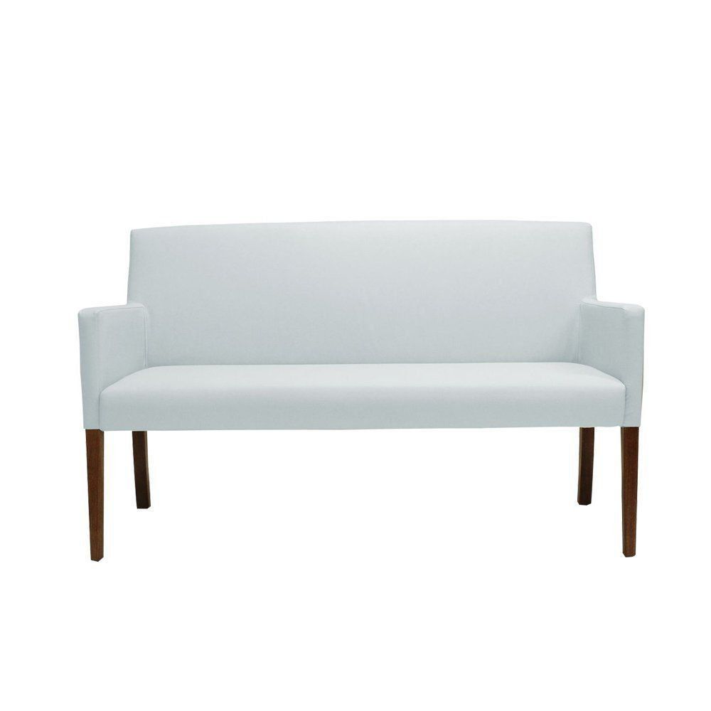 Poltrona 2 Lugares Liverpool PU Sintético Branco G15 - Gran Belo