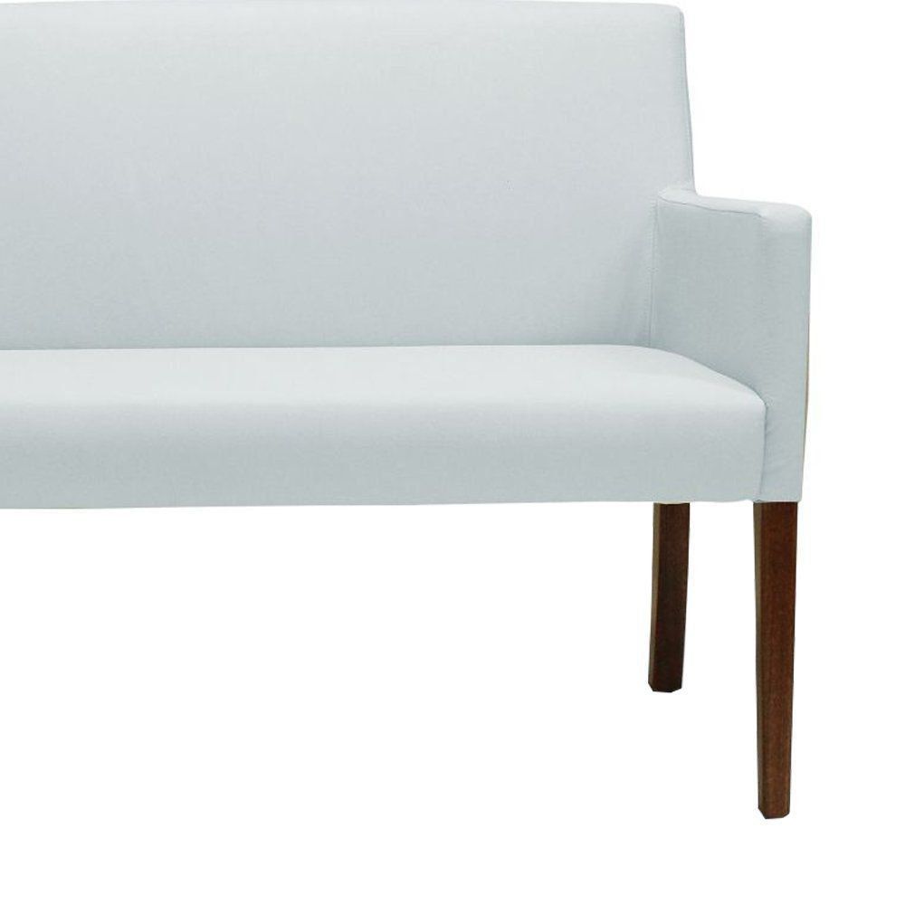 Poltrona 2 Lugares Liverpool PU Sintético Branco G15 - Gran Belo