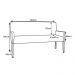 Poltrona 2 Lugares Liverpool PU Sintético Branco G15 - Gran Belo