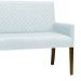 Poltrona 2 Lugares Liverpool Tressê PU Sintético Branco G15 - Gran Belo
