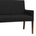 Poltrona 2 Lugares Liverpool Tressê PU Sintético Preto G15 - Gran Belo