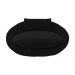 Poltrona Caminha para PET Afrodite Veludo Preto G45 - Gran Belo