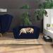 Poltrona Caminha para PET Scooby Veludo Azul Escuro G45 - Gran Belo