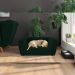 Poltrona Caminha para PET Scooby Veludo Verde G45 - Gran Belo
