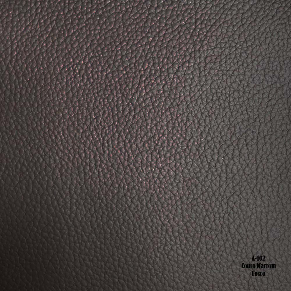 Poltrona Decorativa Bia Couro Marrom G58 - Gran Belo