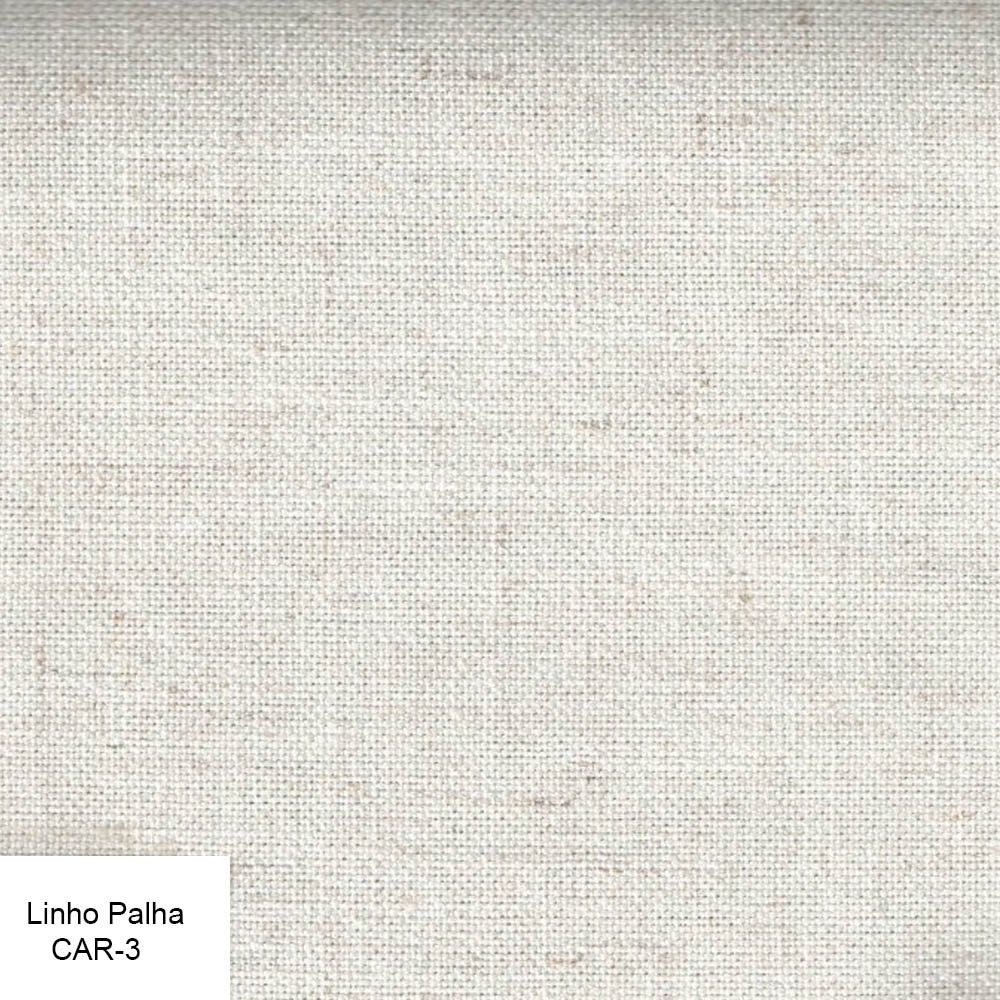 Poltrona Decorativa Cintia com Pés Madeira Linho Palha G38 - Gran Belo
