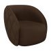 Poltrona Decorativa Clarke PU Marrom G45 - Gran Belo