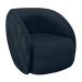 Poltrona Decorativa Clarke Veludo Azul Marinho G45 - Gran Belo