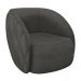 Poltrona Decorativa Clarke Veludo Cinza G45 - Gran Belo