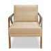 Poltrona Decorativa De Luxo Frida Linho Dourado G63 - Gran Belo