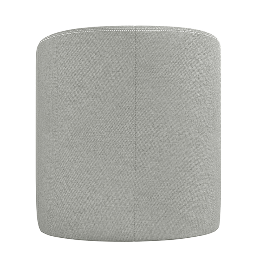 Poltrona Decorativa Design Moderno Bel Sala de Estar Base Giratória Linho Cinza G33 - Gran Belo