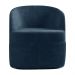 Poltrona Decorativa Design Moderno Bel Sala de Estar Base Giratória Veludo Azul Marinho G33 - Gran Belo