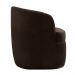 Poltrona Decorativa Design Moderno Bel Sala de Estar Base Giratória Veludo Marrom G33 - Gran Belo